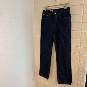 NWT Levi’s low pro jeans in dark denim stripe